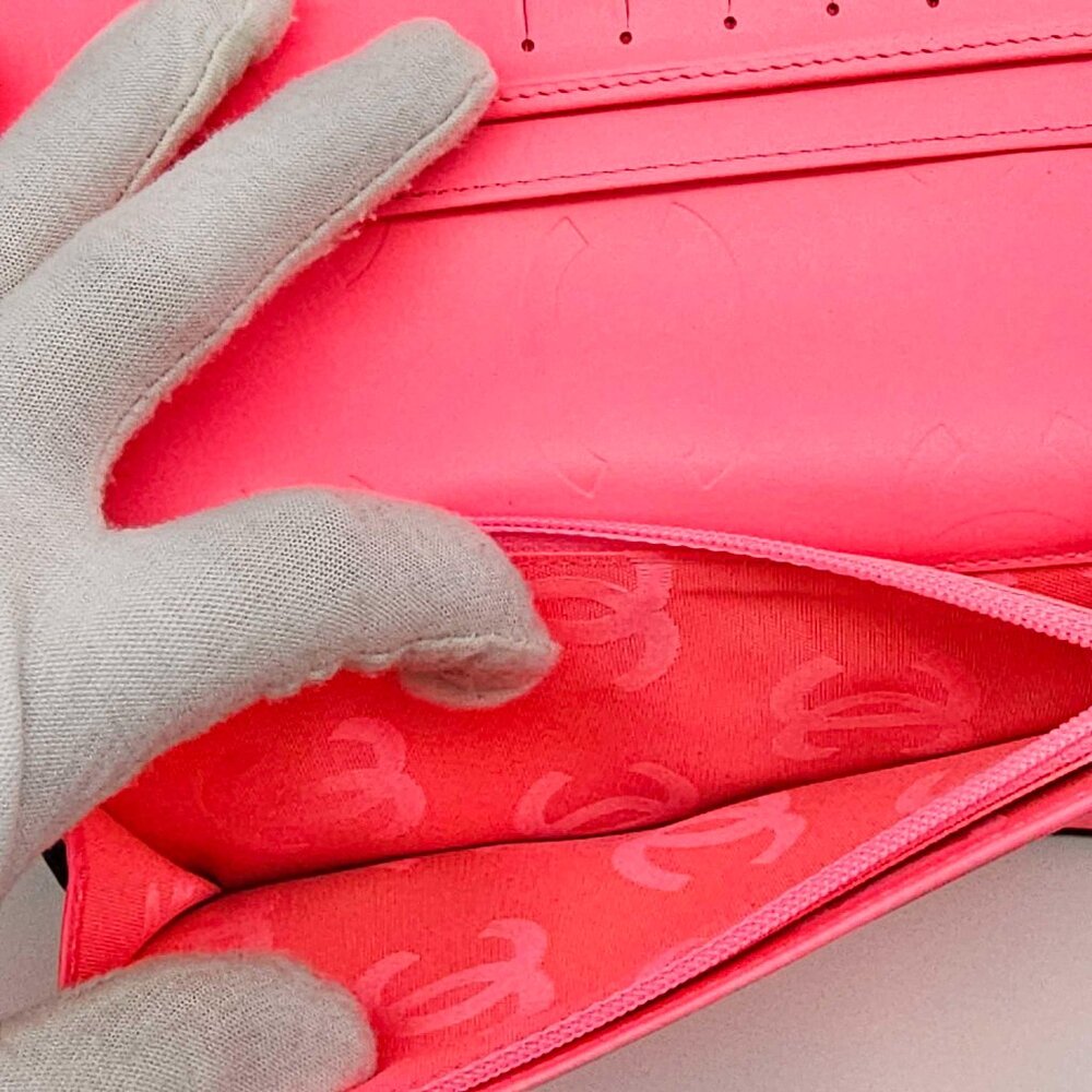 CHANEL Cambon Black Pink Lambskin Long Wallet 385-043025 - Picture 11 of 15